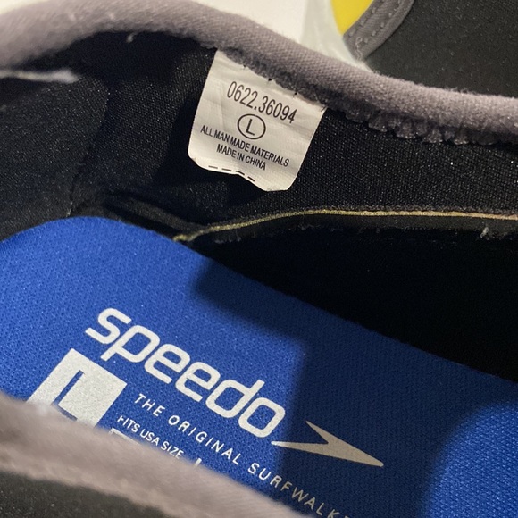 Speedo Junior Surf Walker Water Shoes - Black Orange size Junior Large (4-5) - Picture 3 of 7